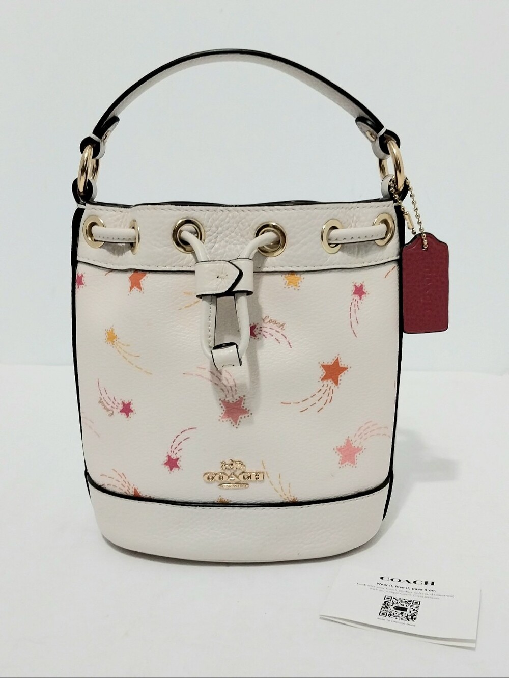 Coach Dempsey Drawstring Bucket Bag 15,